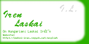 iren laskai business card